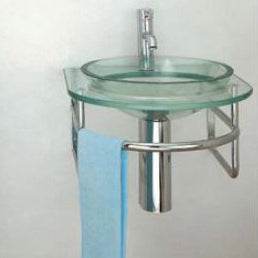 Wall-Hung Glass Basin 560 × 580 mm