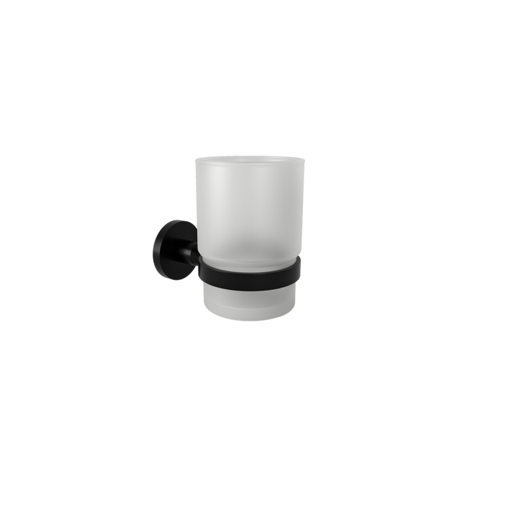SIGMA BLACK MATTE WALL MOUNTED TUMBLER HOLDER