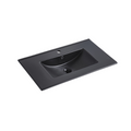 BLACK ABOVE COUNTER FURNITURE BASIN 810x465x170MM