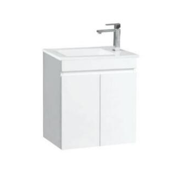 ELLI LAKA WHITE GLOSSY WALL HUNG CABINET 550x340x520MM