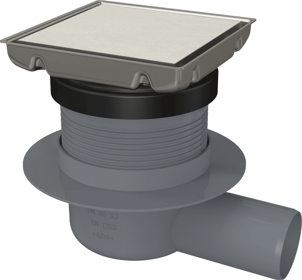 FLOOR DRAIN 130×130 MM SIDE OUTLET