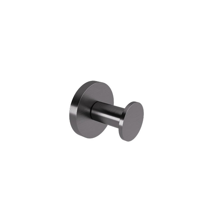 OMICRON SINGLE ROBE HOOK 2.8X4X4.4CM PVD BRUSHED GUNMETAL