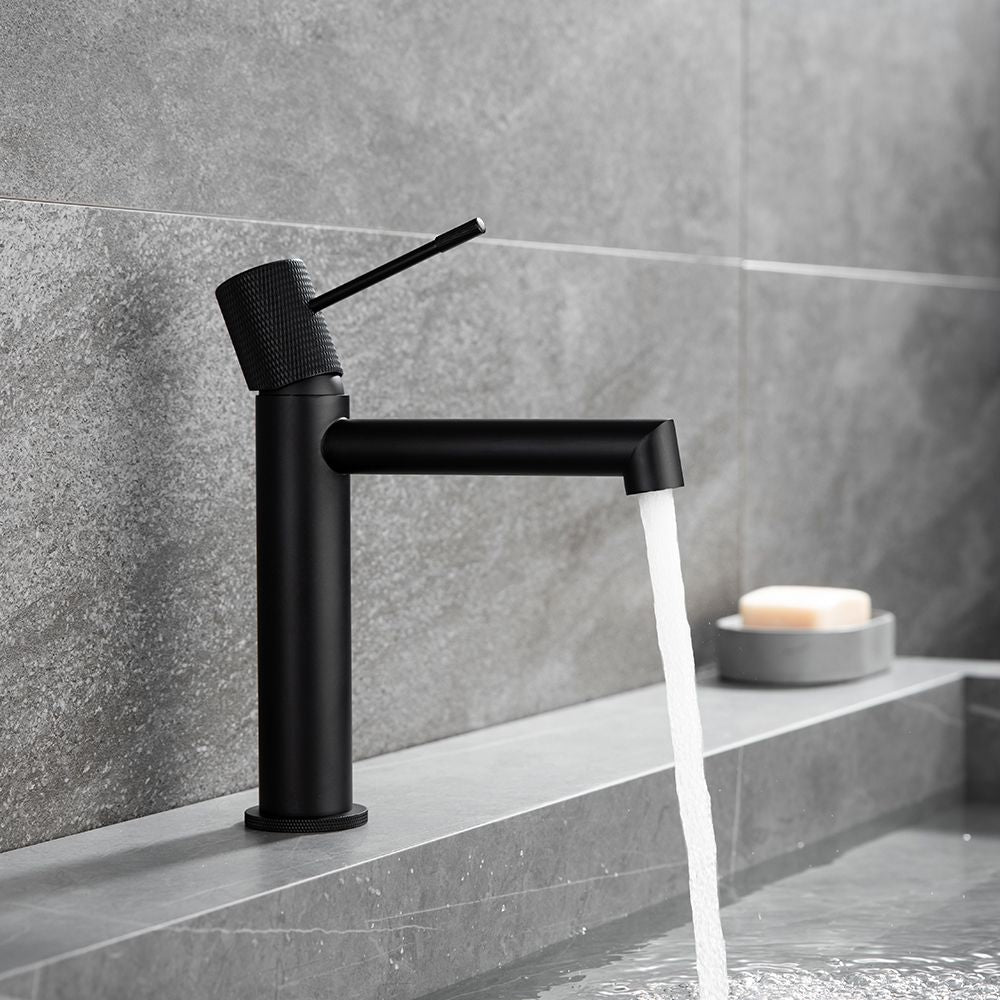 TERRA SINGLE LEVER BASIN MIXER BLACK MATT