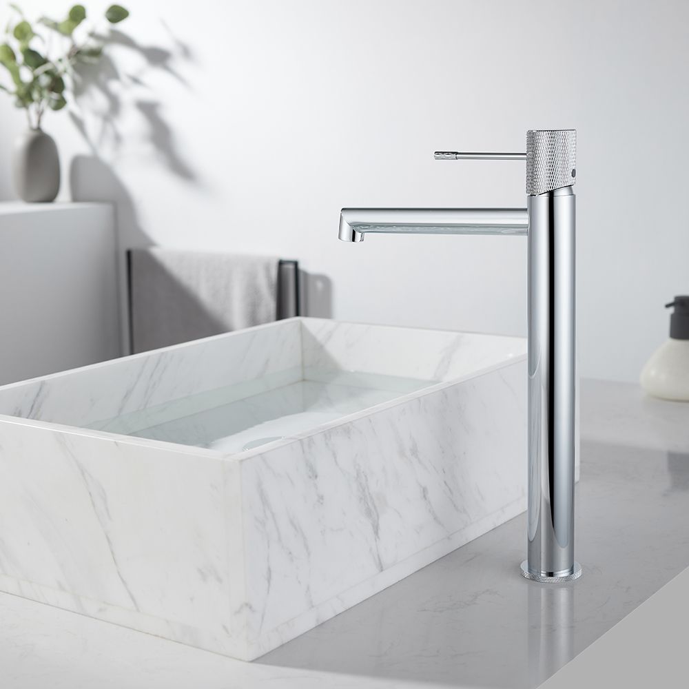 TERRA SINGLE LEVER BASIN MIXER TALL CHROME
