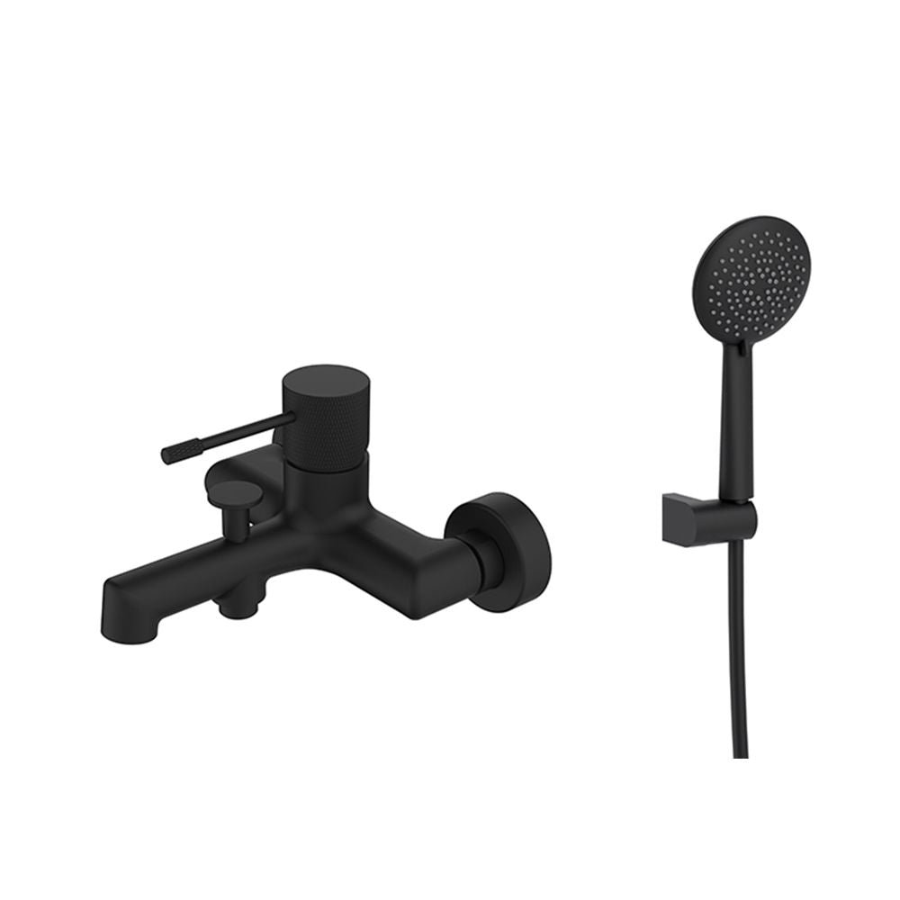 TERRA SINGLE LEVER BATH-SHOWER MIXER BLACK MATTE