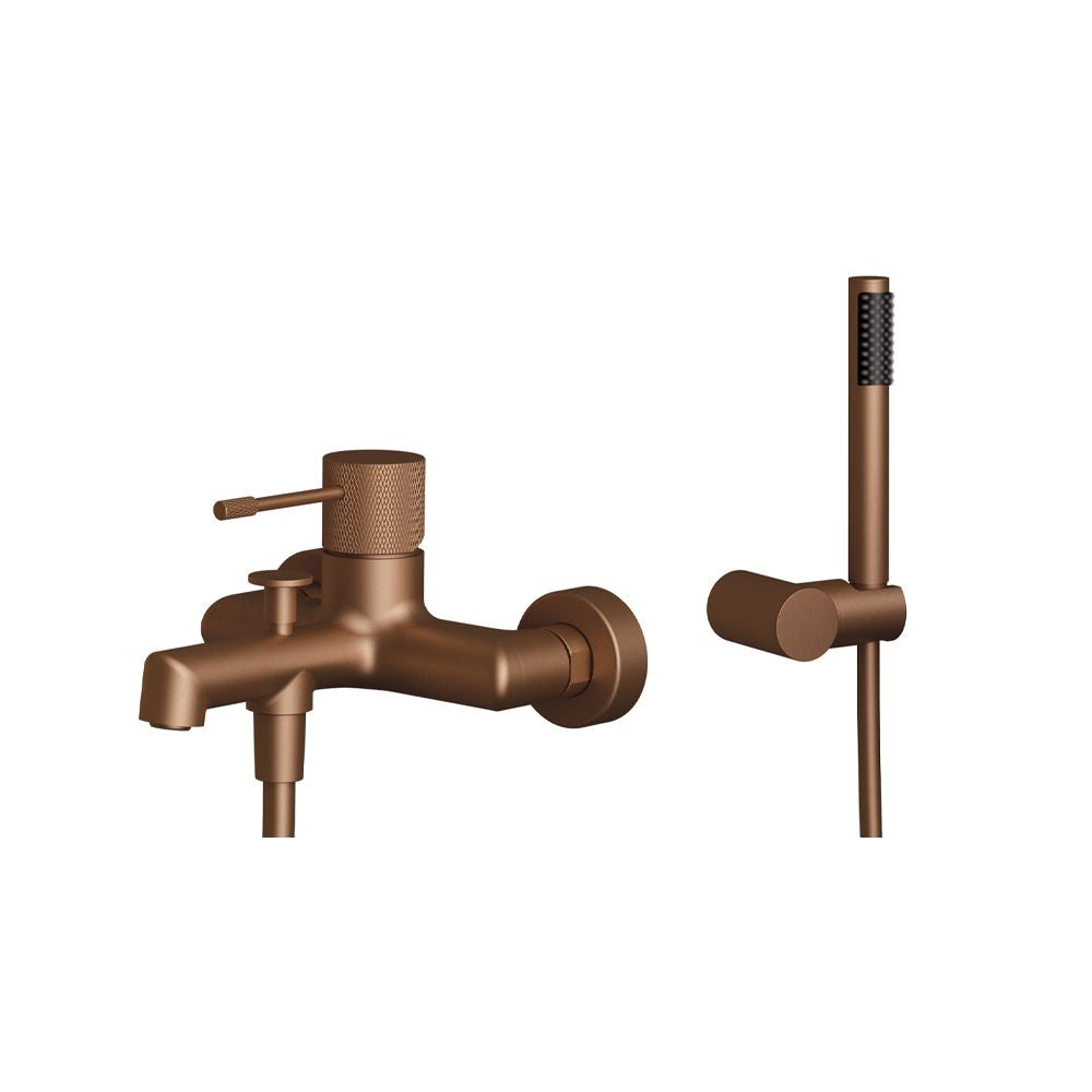 TERRA SINGLE LEVER BATH-SHOWER MIXER ROSE BRUSHED GOLD