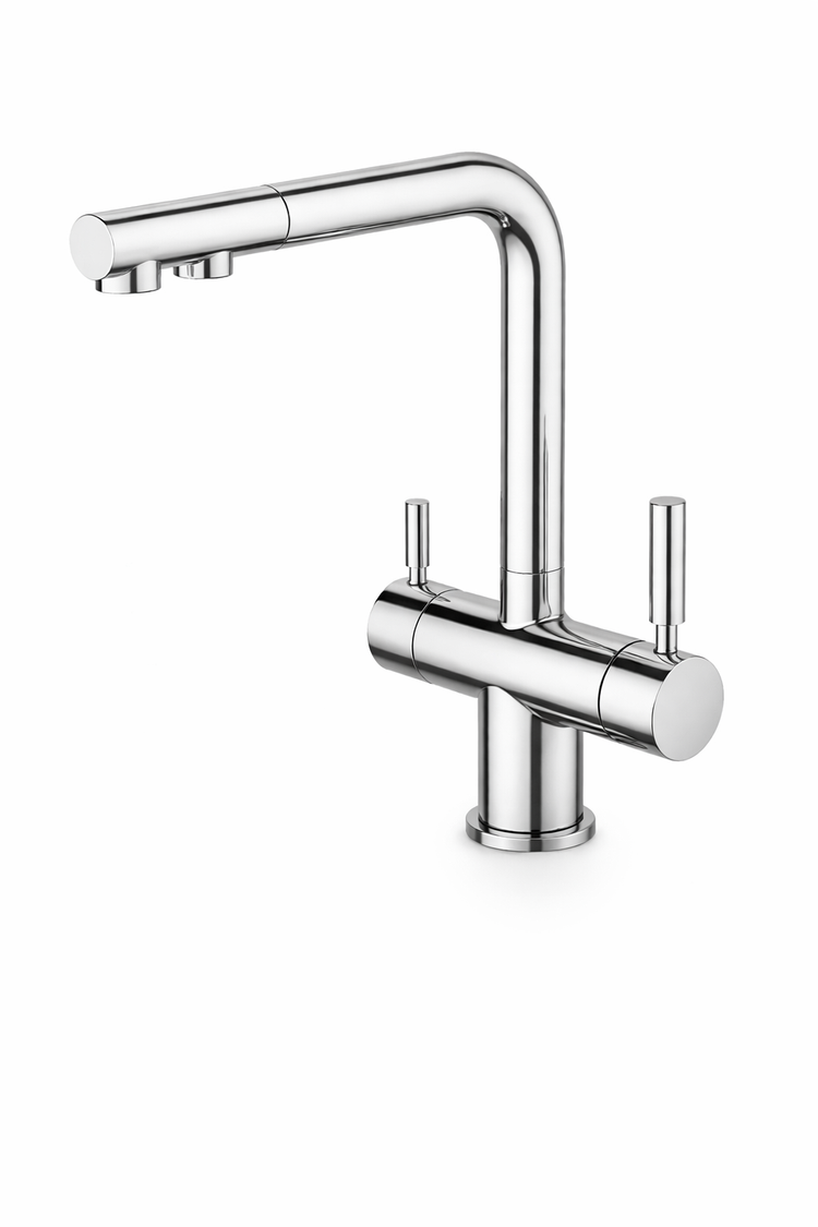 HARMONY 3-WAY KITCHEN MIXER CHROME WITH PULL-OUT SPRAY