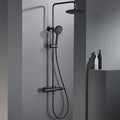 PRECIOSA ROUND SHOWER SYSTEM 250MM BLACK MATT