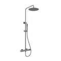 PRECIOSA ROUND SHOWER SYSTEM 250MM GUN METAL LIGHT