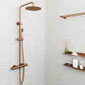 TERRA ROUND SHOWER SYSTEM 250MM BRUSHED ROSE GOLD