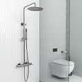 TERRA ROUND SHOWER SYSTEM 250MM GUN METAL LIGHT
