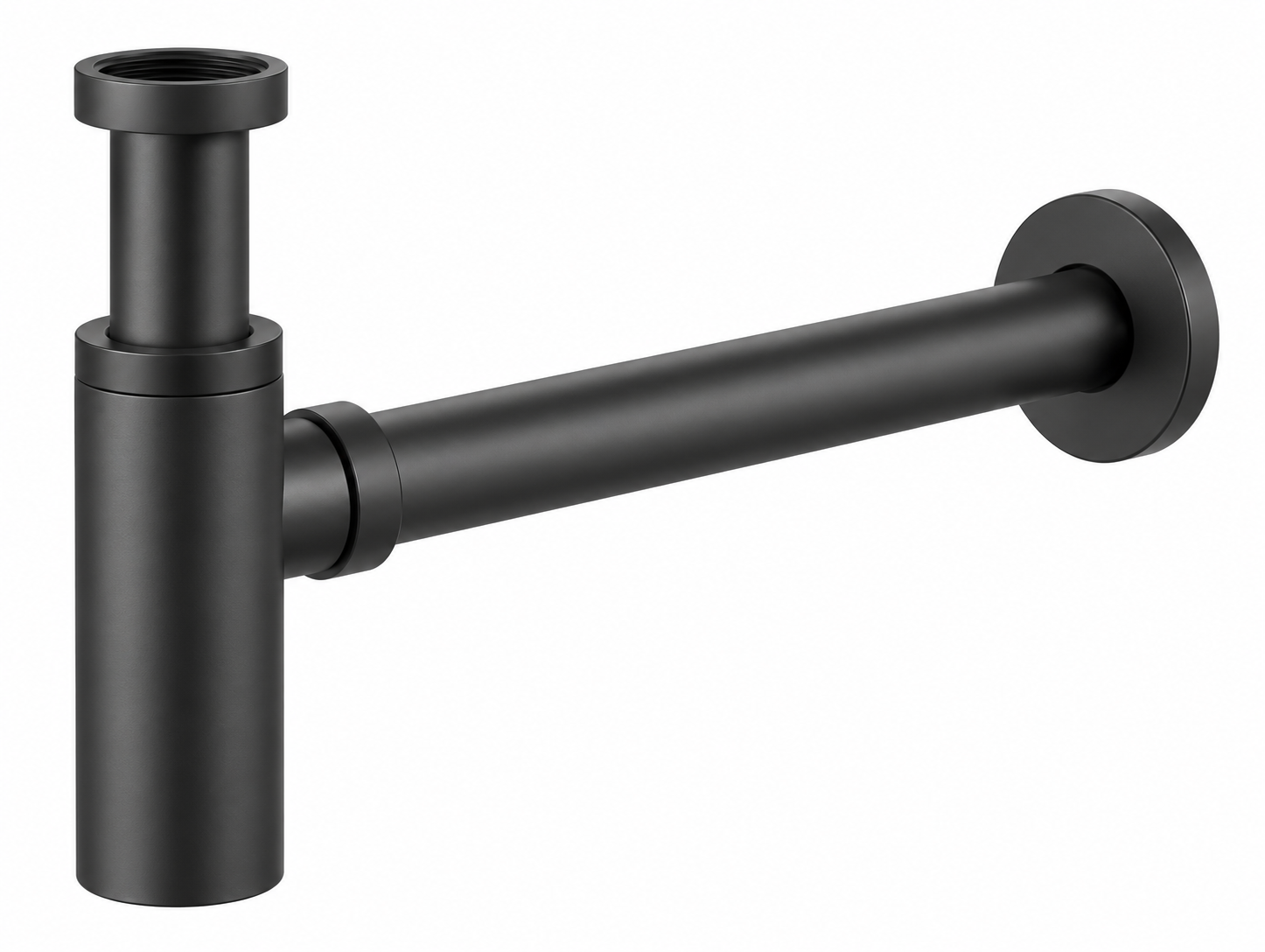 METAL WASH BASIN TRAP PLATINUM GUN METAL
