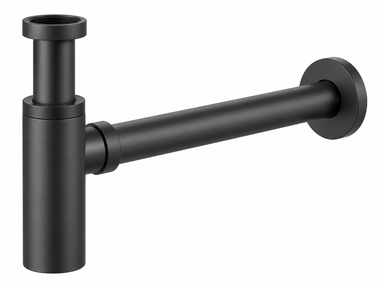 METAL WASH BASIN TRAP PLATINUM GUN METAL