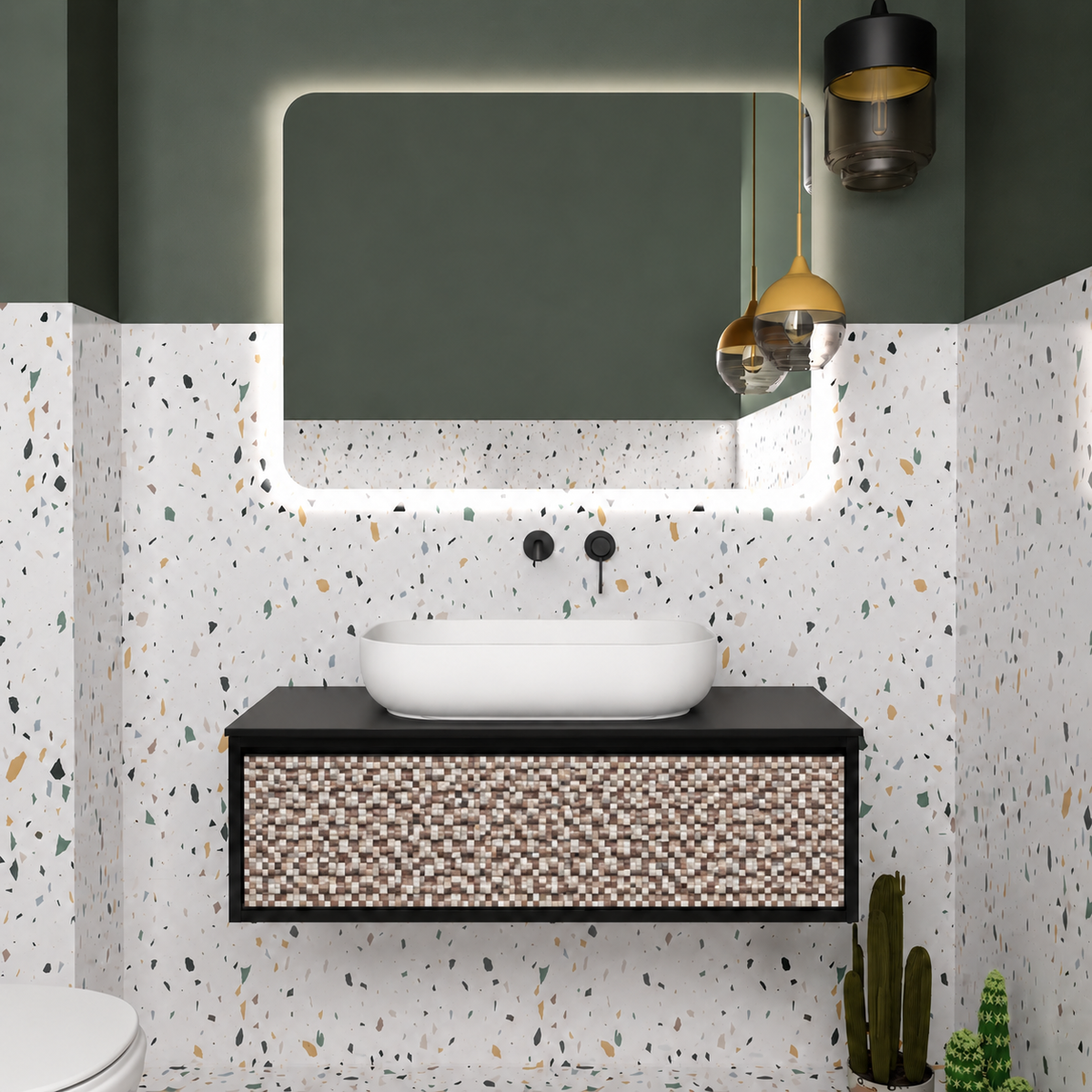 Orabella exact finish245 staggered rectangular mosaic 1063/6040/245/B///