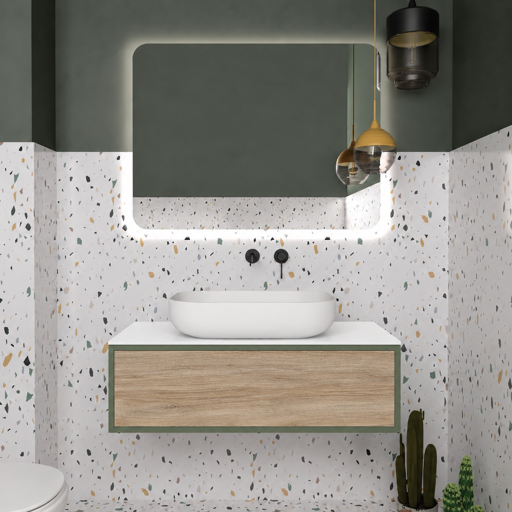 Drawer vanity - cabinet 162 / drawer 331 / White countertop