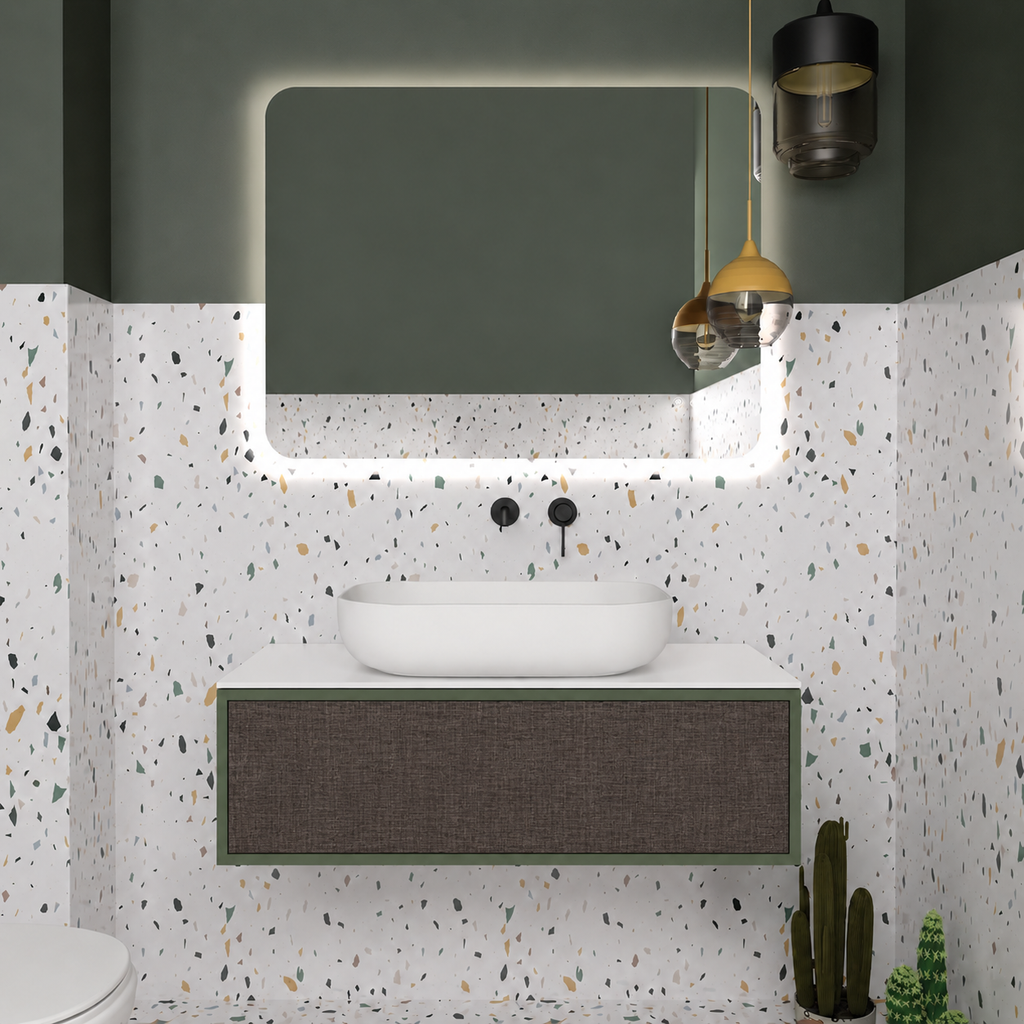 Drawer vanity - cabinet 162 / drawer 399 / White countertop