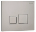 BUTTON SQUARE MATTE CHROME 111980