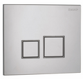 BUTTON SQUARE BRILLANT CHROME POLISHED 111981