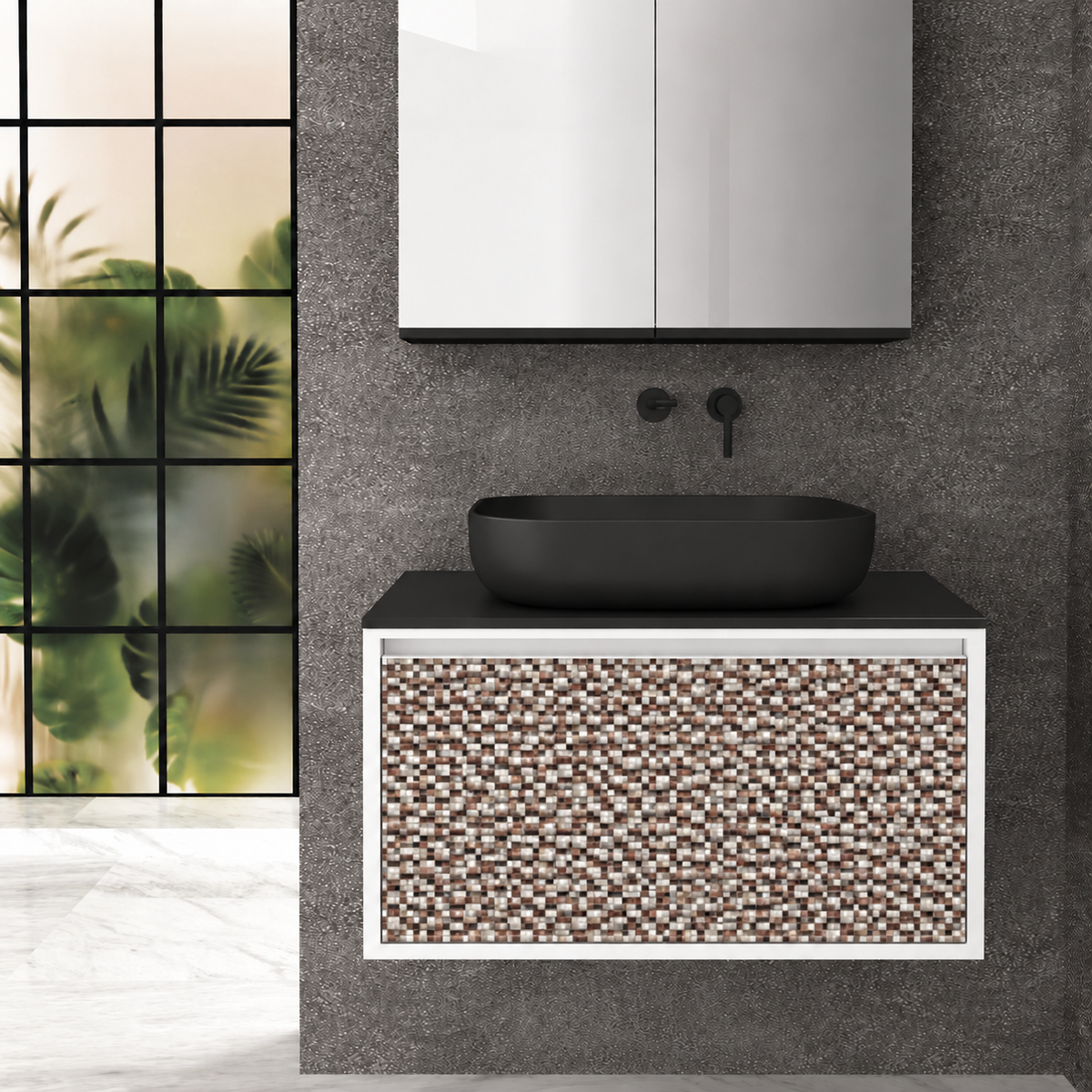 Orabella exact finish245 staggered rectangular mosaic 1347/6010/245/B///