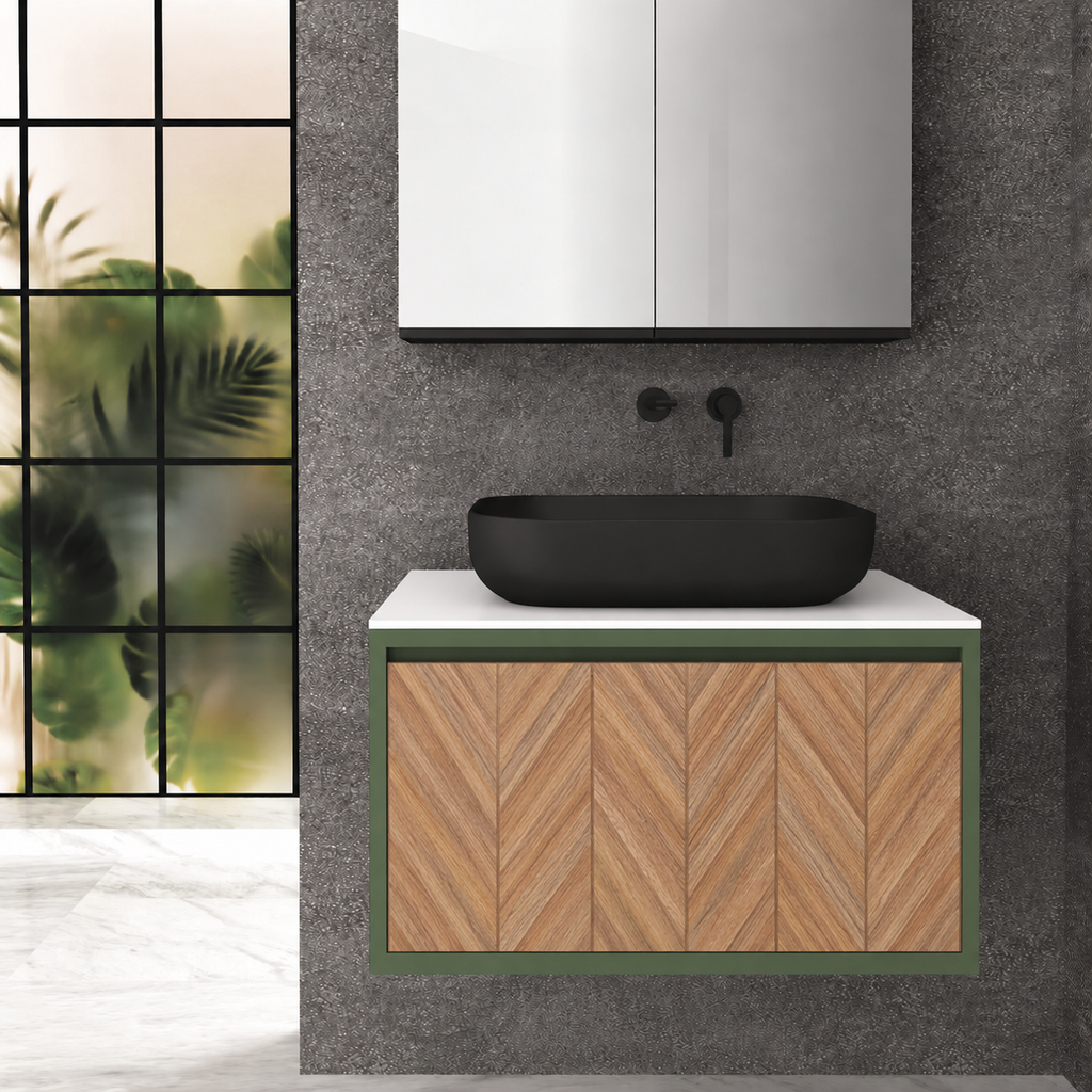 Drawer 80 Deep vanity - cabinet 162 / drawer 270 / White countertop
