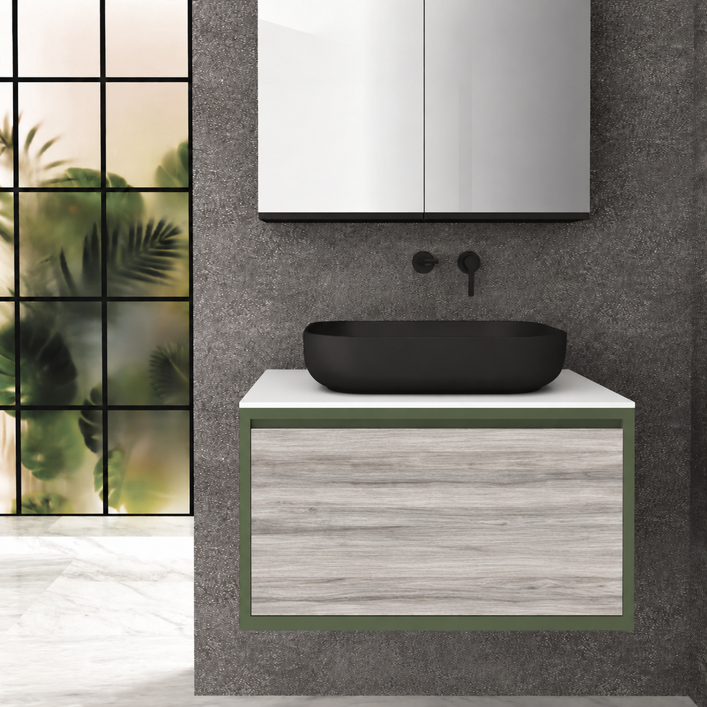Drawer 80 Deep vanity - cabinet 162 / drawer 719 / White countertop