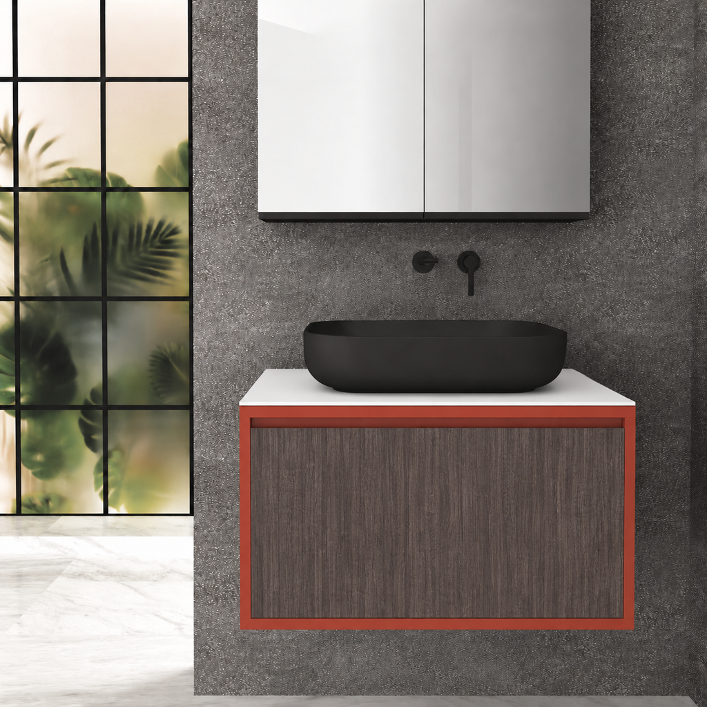Drawer 80 Deep vanity - cabinet 165 / drawer 399 / White countertop