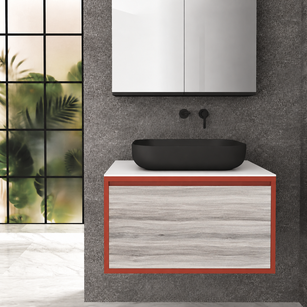 Drawer 80 Deep vanity - cabinet 165 / drawer 719 / White countertop