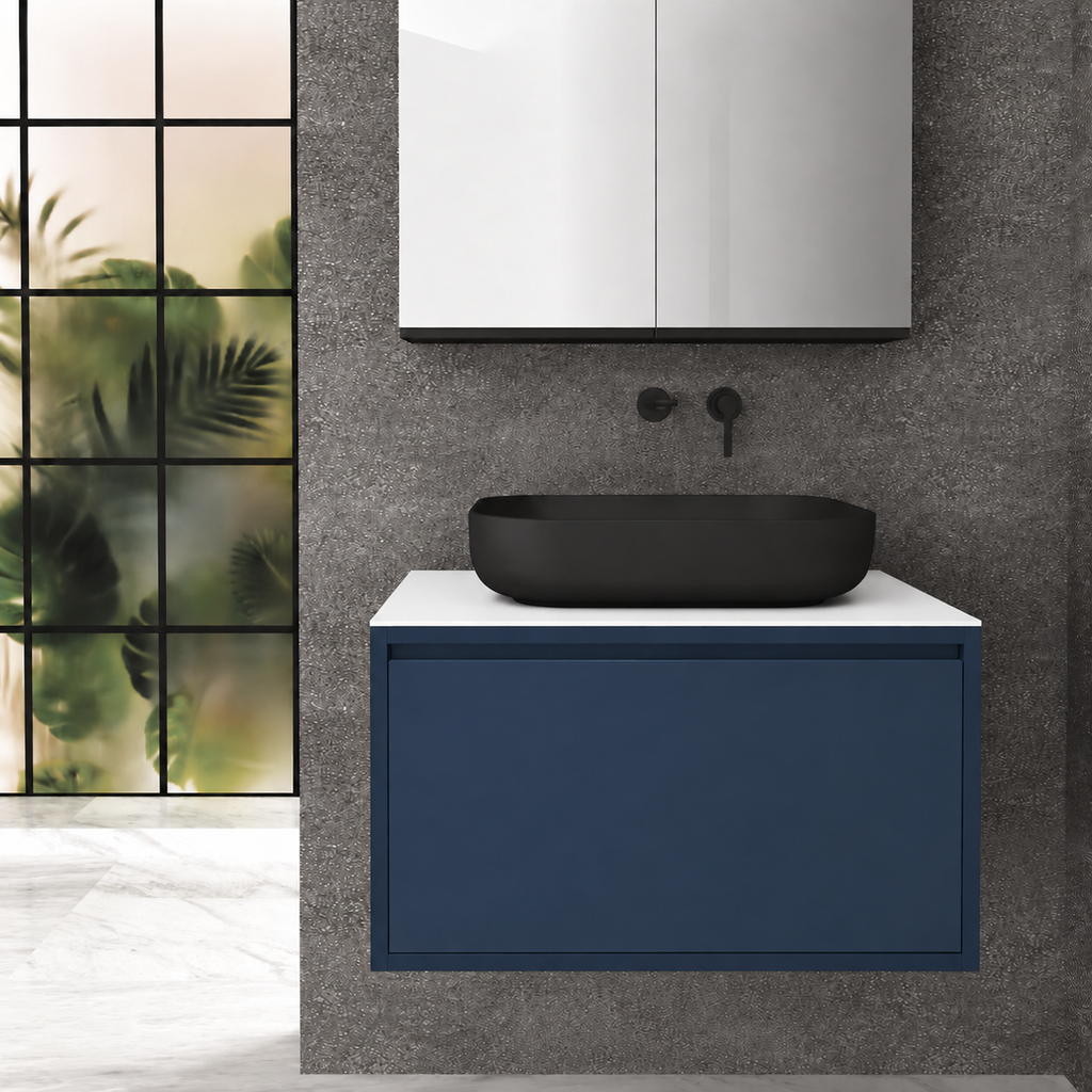 Drawer 80 Deep vanity - cabinet 167 / drawer 167 / White countertop