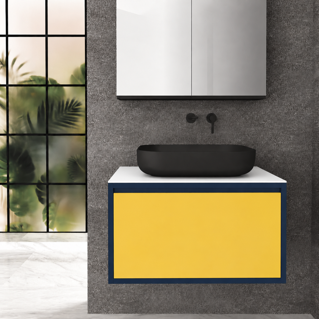 Drawer 80 Deep vanity - cabinet 167 / drawer 168 / White countertop