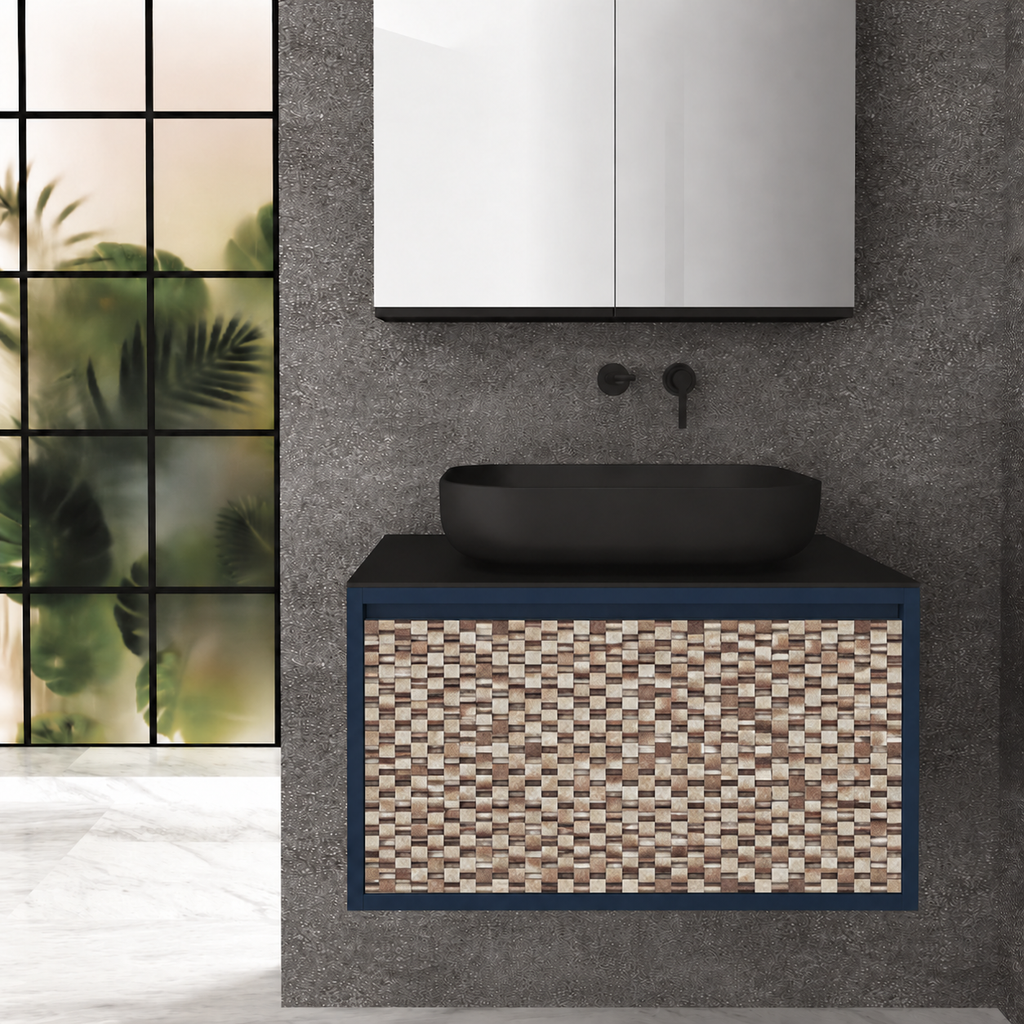 Drawer 80 Deep vanity - cabinet 167 / drawer 245 / Black countertop