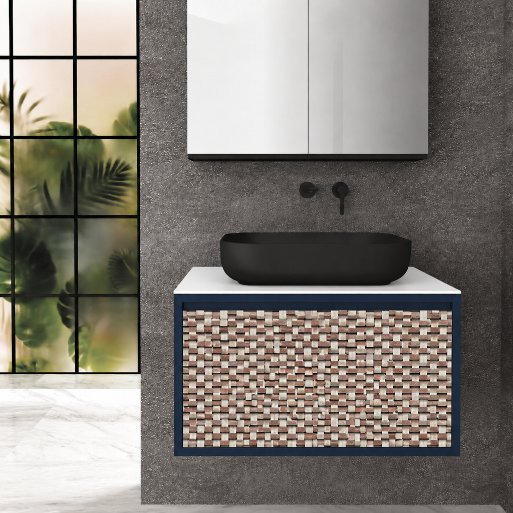 Drawer 80 Deep vanity - cabinet 167 / drawer 245 / White countertop