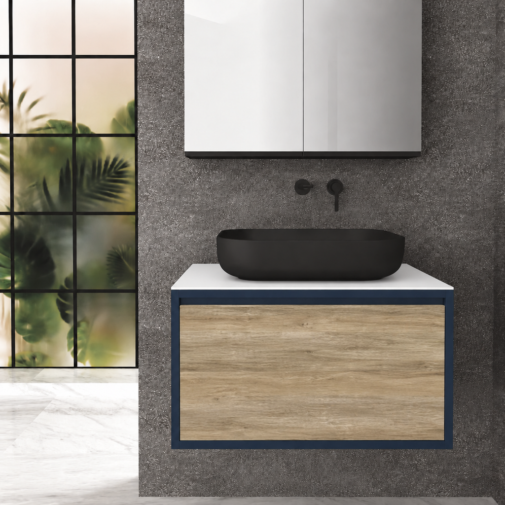 Drawer 80 Deep vanity - cabinet 167 / drawer 331 / White countertop