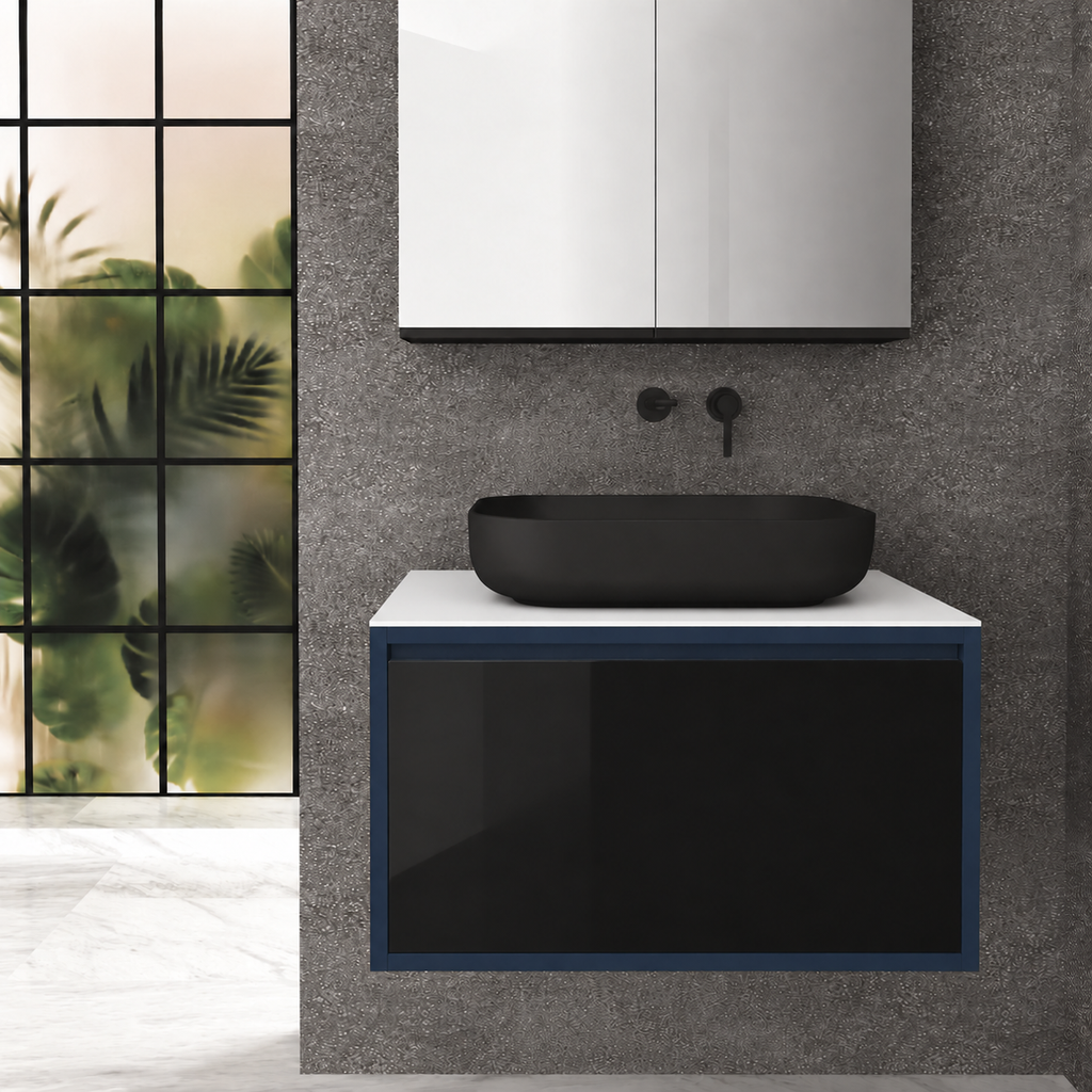 Drawer 80 Deep vanity - cabinet 167 / drawer 6040 / White countertop