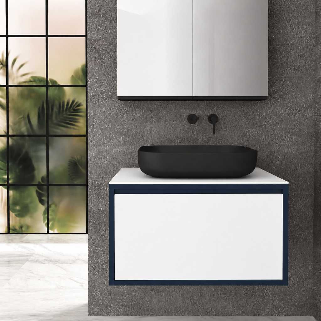 Drawer 80 Deep vanity - cabinet 167 / drawer 6080 / White countertop