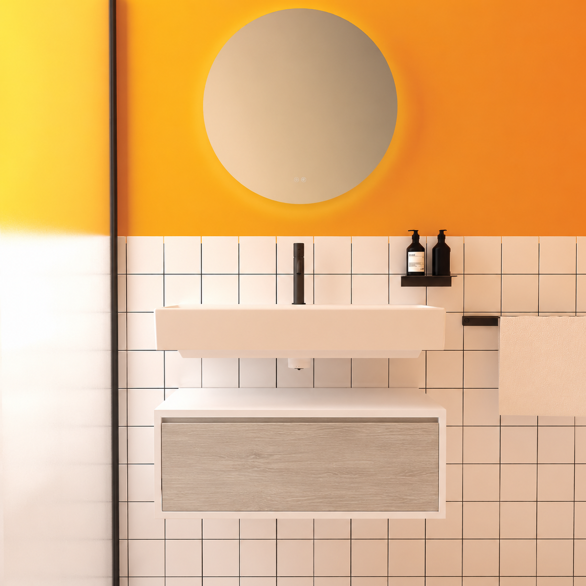 Amabile vanity — cabinet 6080, drawer 326