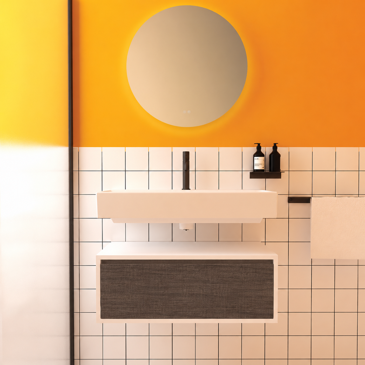 Amabile vanity — cabinet 6080, drawer 399