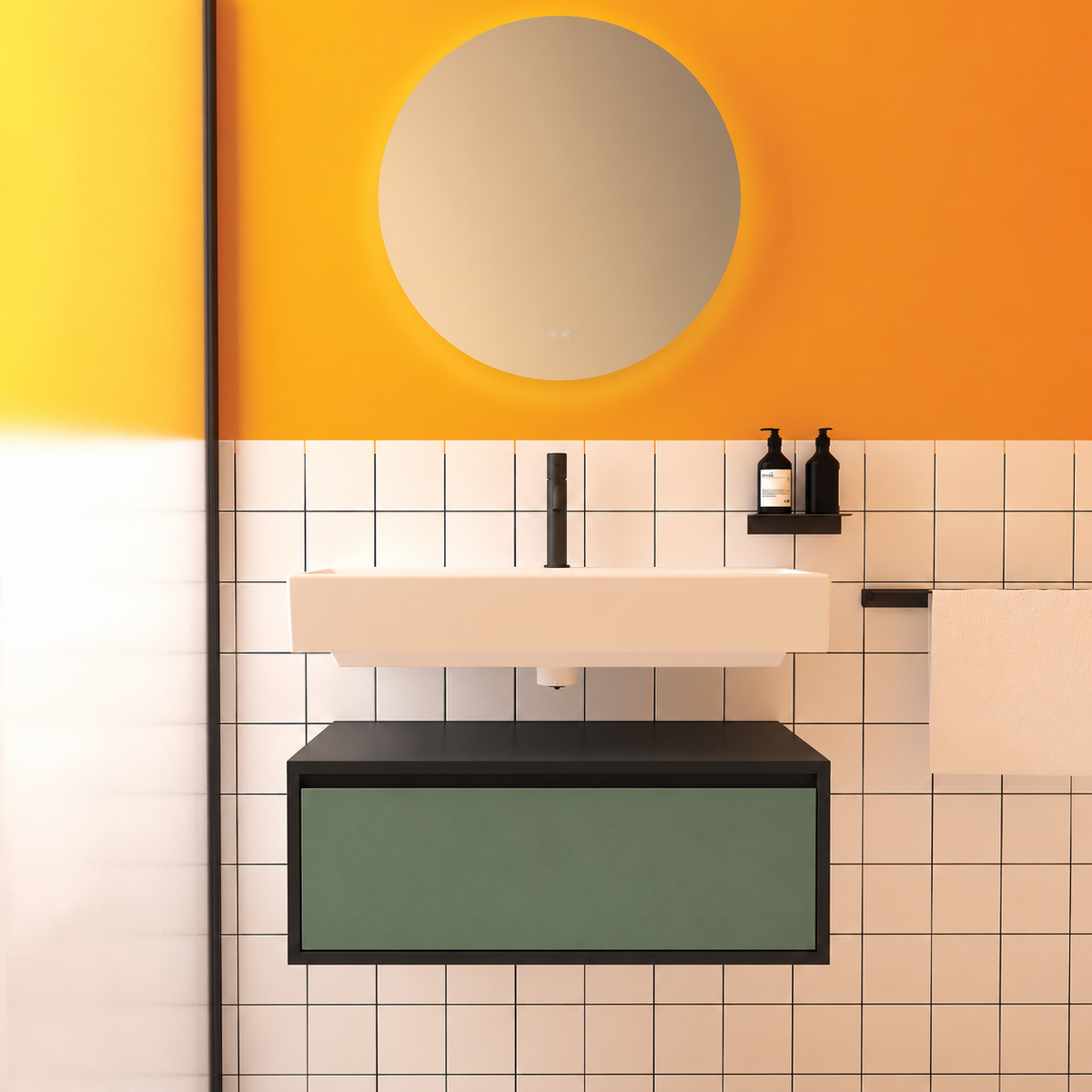 Amabile vanity — cabinet 6090, drawer 162