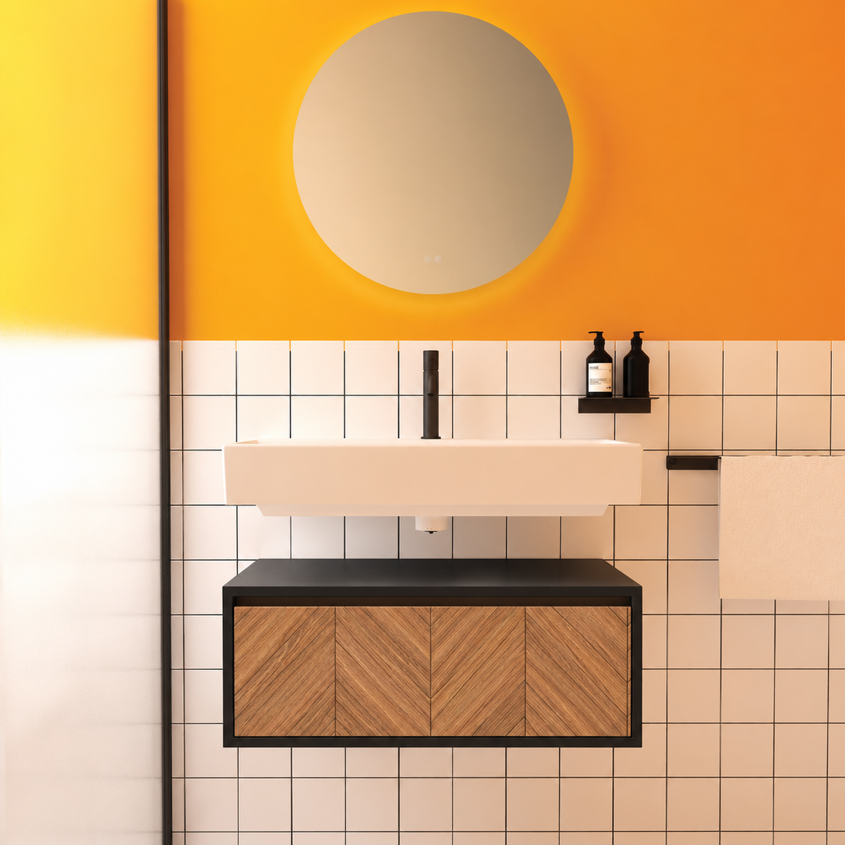 Amabile vanity — cabinet 6090, drawer 270