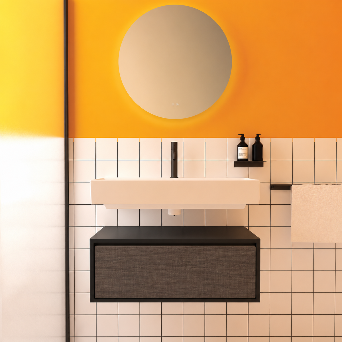 Amabile vanity — cabinet 6090, drawer 399