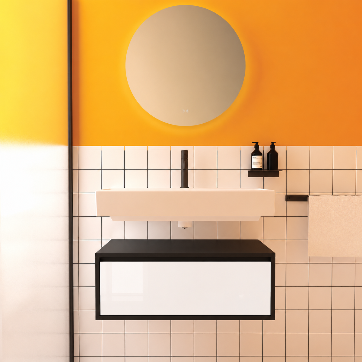 Amabile vanity — cabinet 6090, drawer 6010