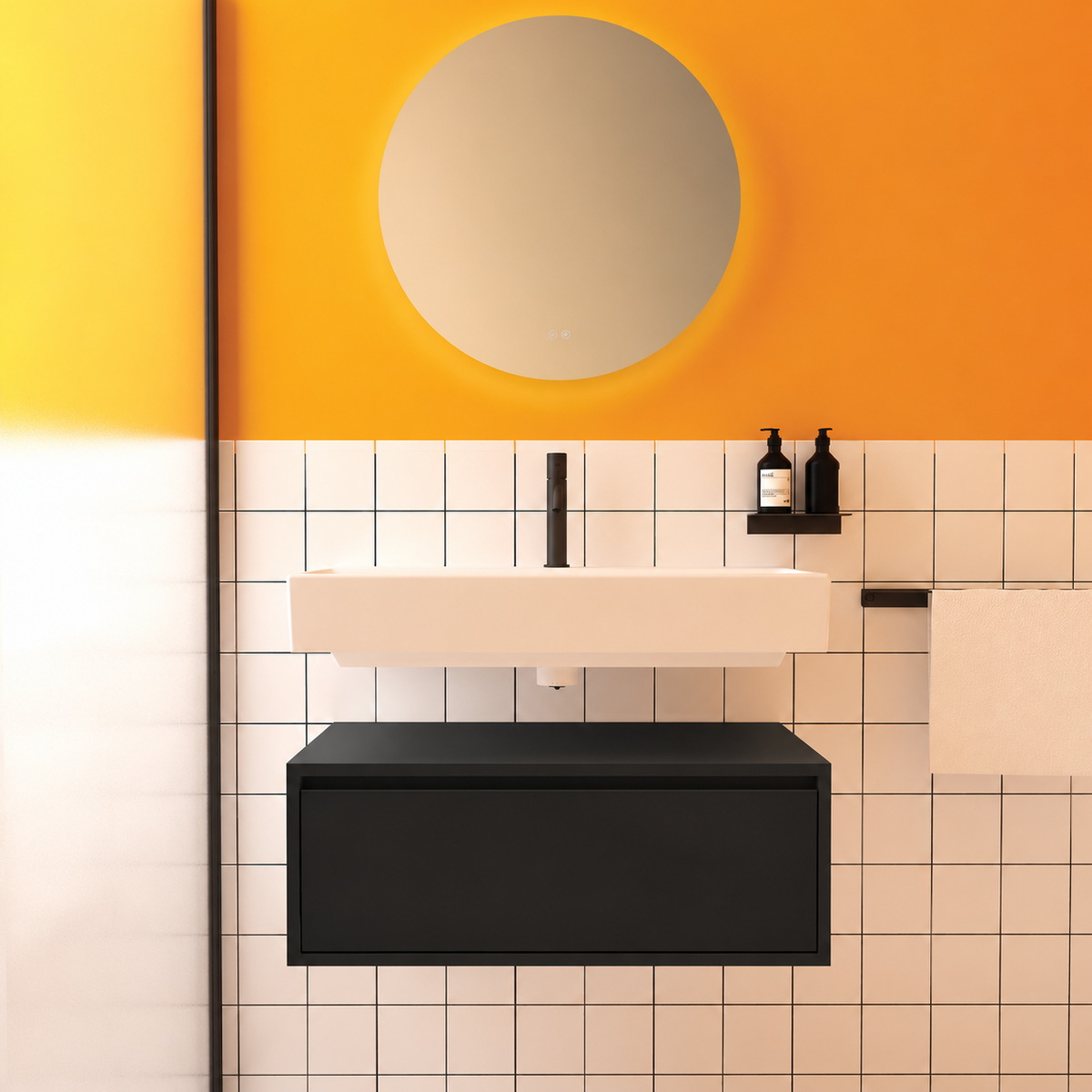 Amabile vanity — cabinet 6090, drawer 6090