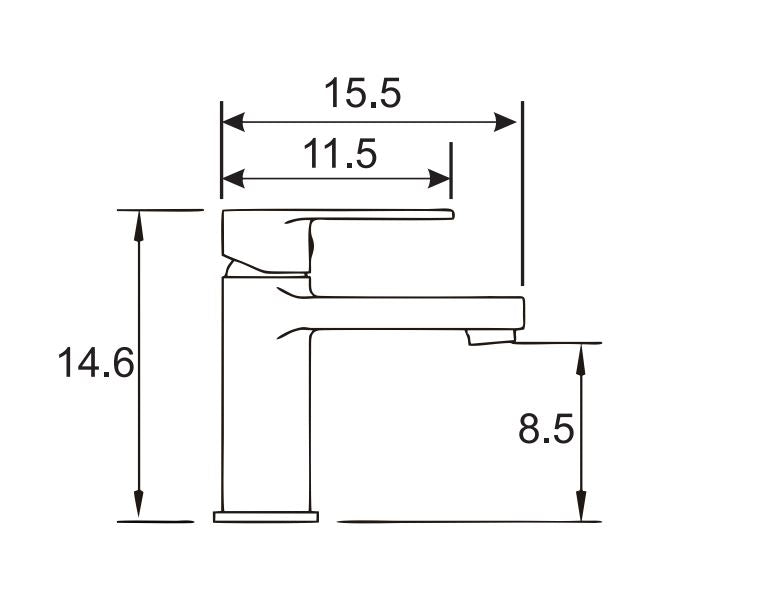 Retzio Chrome Basin Mixer