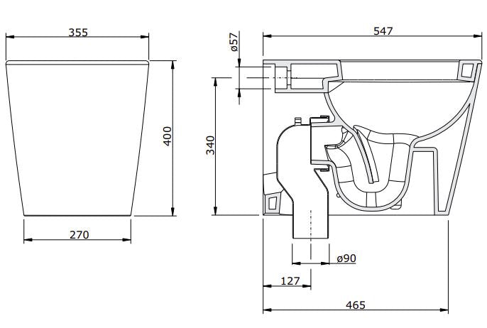 URB.Y PLUS FLOOR STANDING TOILET