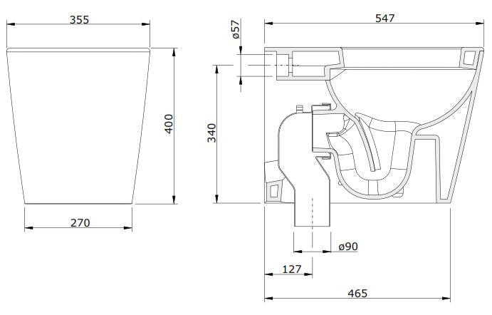 URB.Y PLUS FLOOR STANDING TOILET