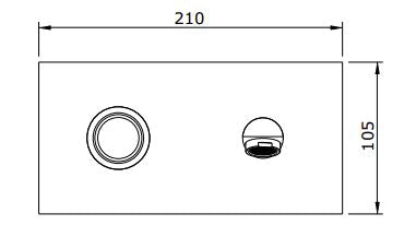 ICONE WALL MOUNTED TEMPORIZED CONCEALED BASIN MIXER
