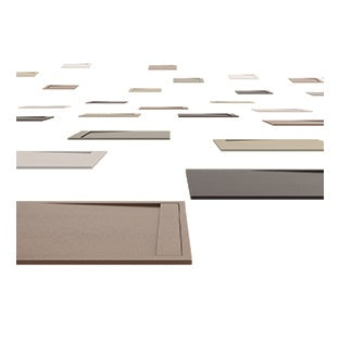 Matis Moka Stone-Texture Shower Tray 80 × 160 × 3 cm
