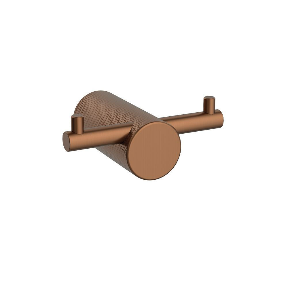 DOUBLE ROBE HOOK ROSE GOLD