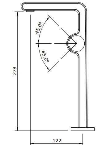 Status Long Chrome Basin Mixer
