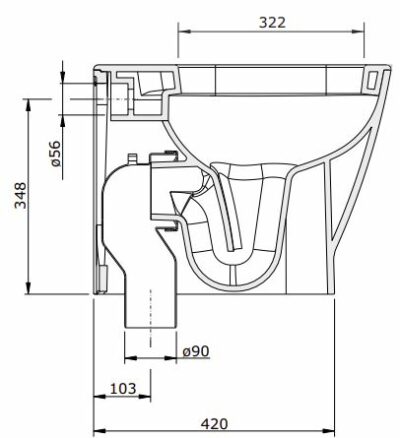 LOOK FLOOR STANDING TOILET