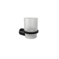 LAMDA BLACK MATTE WALL MOUNTED TUMBLER HOLDER